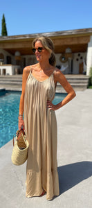 Robe longue dos-nu - Golden