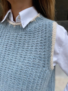 Pull sans manches Bleu ciel - Ambrato