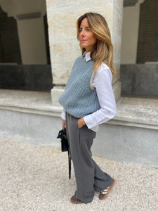 Pull sans manches Bleu ciel - Ambrato