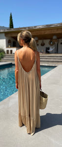 Robe longue dos-nu - Golden