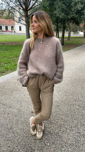 Pull en mohair - Marron